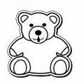 Bear Notekeeper Magnet - 20 Mil Spot or Process Color (2 3/4"x2 7/8")